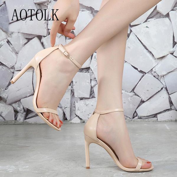 

women sandals female shoes high heels leather pu flash flock woman pumps party dress 2121 spring summer size 34-39, Black