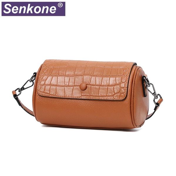 

evening bags 100% genuine leather fashion women shoulder brand lady handbag first layer cowhide women's crossbody bag