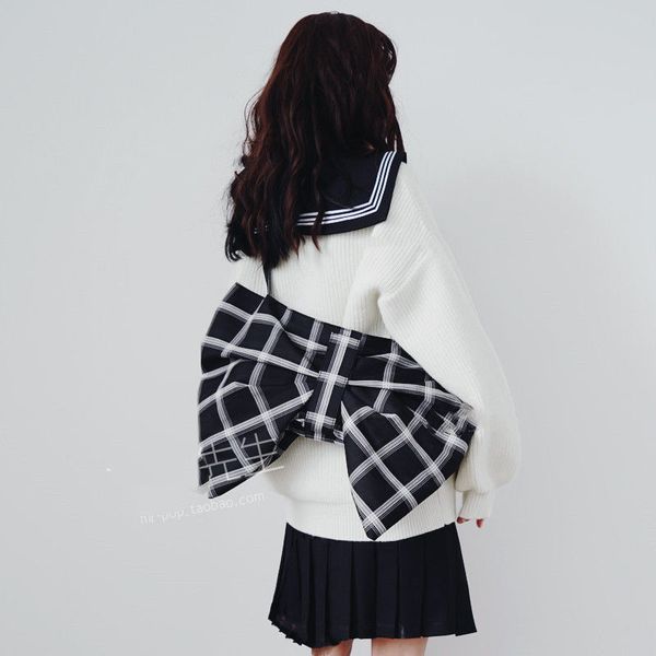 

fashion bowknot women plaid underarm bags large capacity student girls canvas shoulder bag fashion female casual tote handbags