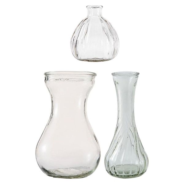 

vases 3 pcs hydroponic vase glass flower container holder decor