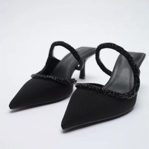 

dress shoes women's shoes in high heels, black pointy closed for women, summer 4k2z
