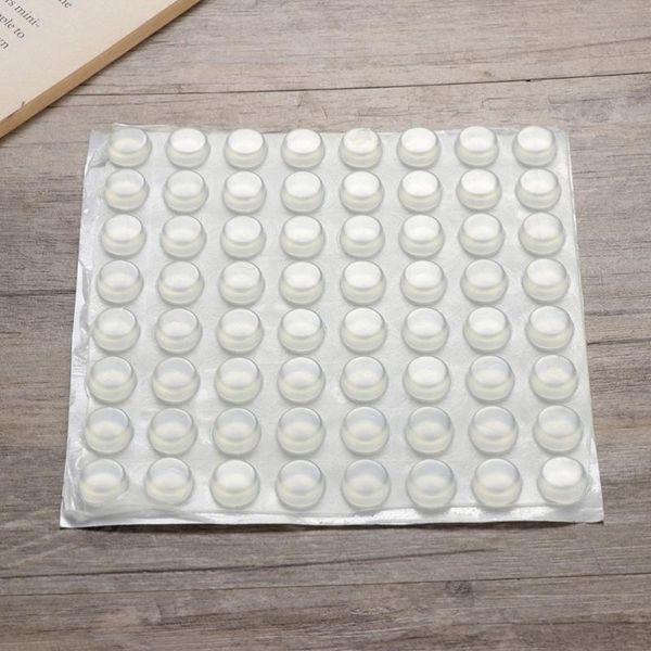 

door catches & closers 192pcs small clear knob bumpers self-adhesive sers wall protectors for speakers electronics furniture (12x4mm)