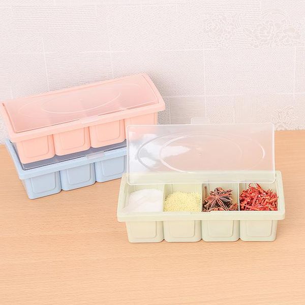 

storage bottles & jars plastic kitchen seasoning rack spice pots box container condiment jar tool