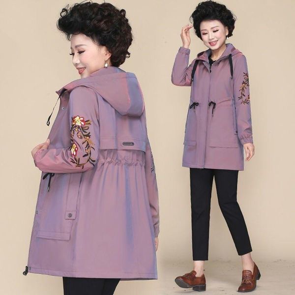 

women's trench coats jackets autumn windbreaker female hooded jacket casual basic coat loose zipper lightweight outerwear plus size 5xl, Tan;black