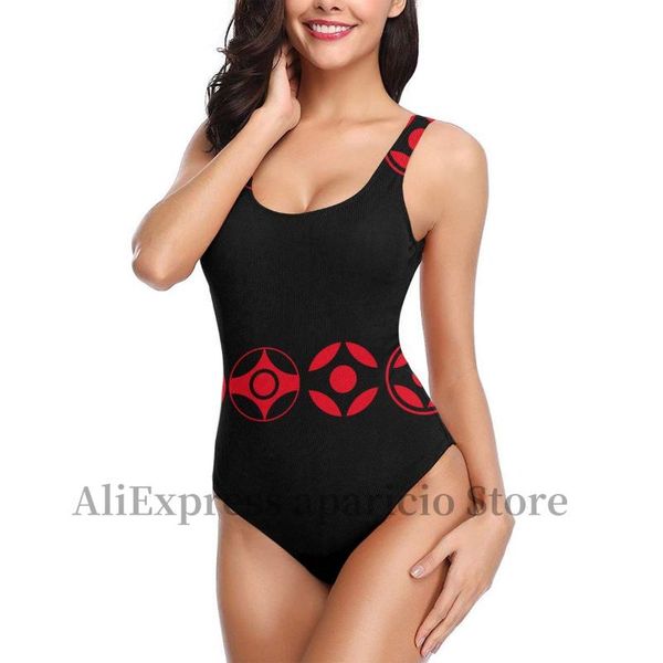 

two-piece suits kyokushin logo one-piece swimsuit for women printted female push up monokini bathing summer beachwear