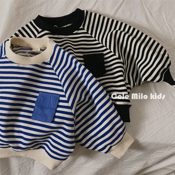 

children's bat sleeve sweater korean spring autumn baby kids girls boys cotton loose t-shirt girls baby sweaters p4 278 220307, Black