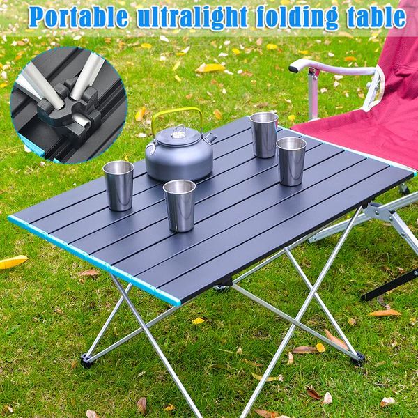 

camp furniture portable camping table small ultralight folding aluminum alloy with carry bag for outdoor picnic bbq mesa
