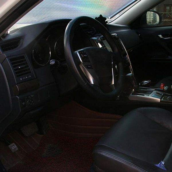 

car sunshade retractable sun visor windshield auto black curtain interior parts