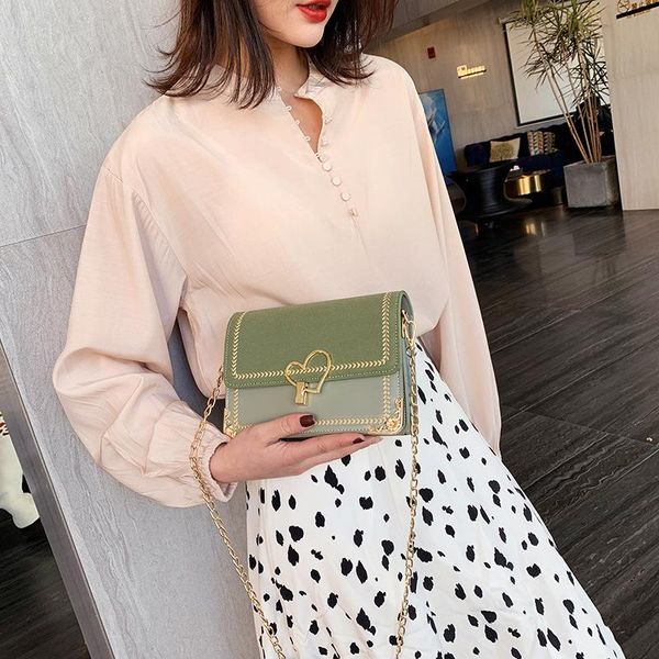 

backpack agent 2021 fashion female package han edition of contracted bump color single chain small bag shoulder