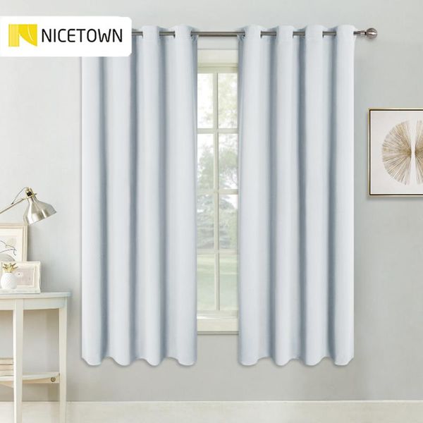

modern blackout eyelet curtain 100% polyester solid color with grommet for living room drapes bedroom window 1 panel &