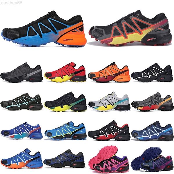 

classic speed cross 4 outdoor mens running shoes speedcross runner iv #16 navy blue green pink trainers men sports sneakers chaussures