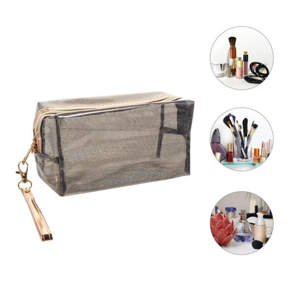 

1pc portable toiletry bag pvc cosmetic storage pouch multi-purpose bags
