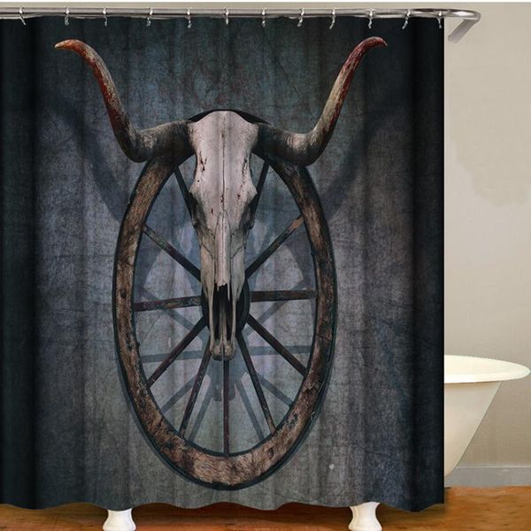 

goat shower curtain waterproof polyester fabric bohemian vintage bath curtains