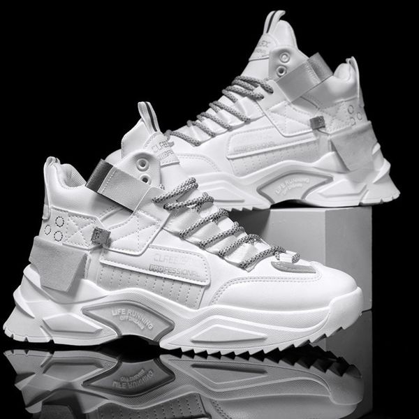 

men shoes korean style trendy high sports running casual increase shoes 5521