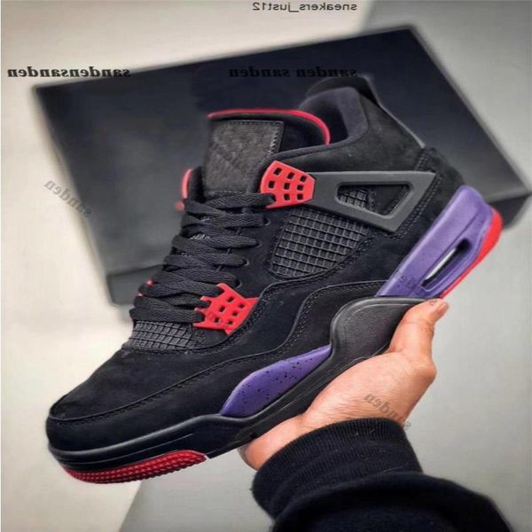 

authentic 4 aq3816-056 drake raptors iv with basketball shoes black box men sneakers purple red nrg original 4s 40-47 for rpcpb