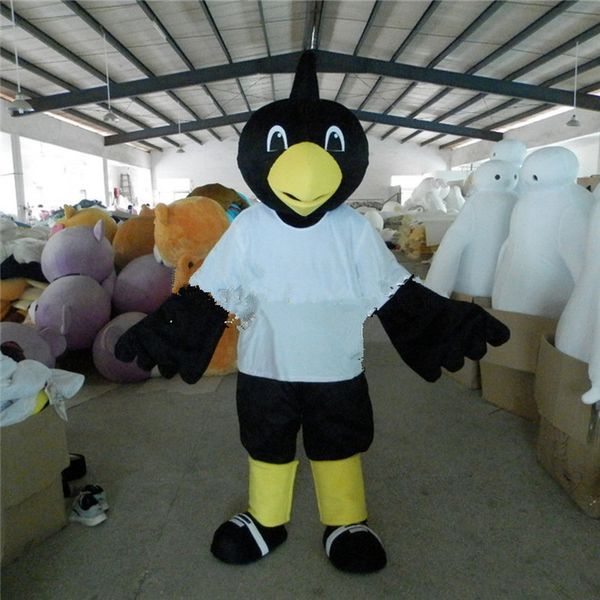 

mascot doll costume customized magpie cartoon doll costume show doll costume wearing human performance animal head set mascot cost, Red;yellow