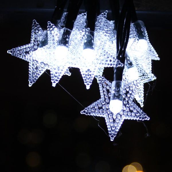 

strings led solar string light 7m 50leds star fairy garland outdoor waterproof garden christmas year party decor holiday lighting