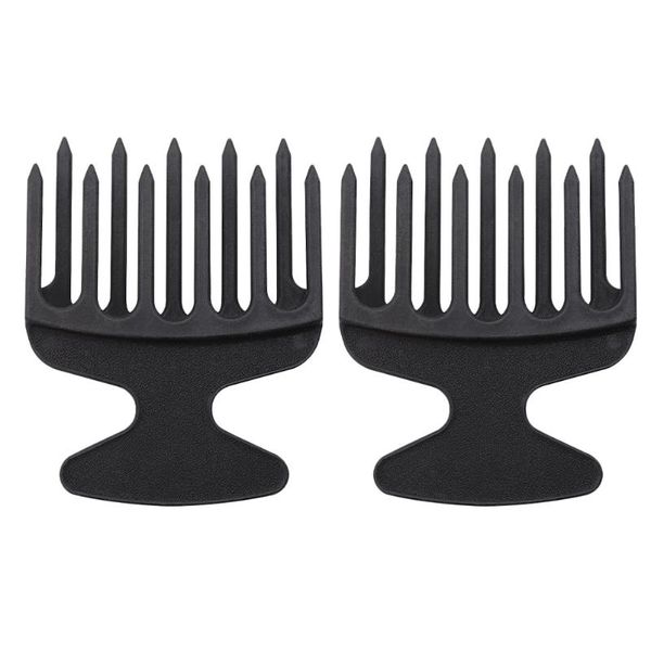 

hair brushes 2 pcs hairdressing combs wide tooth comb hairstyling oil head, Silver