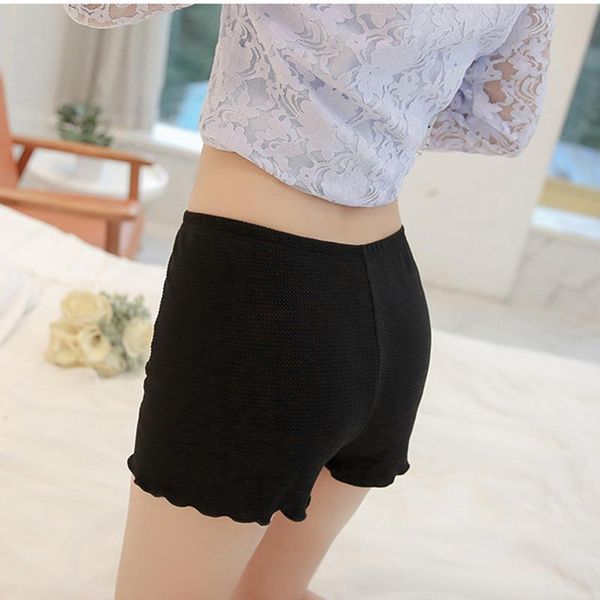 

korean summer fashion plaid womens short with high waist casual loose skirts white black