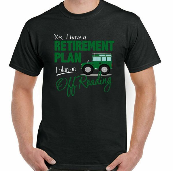

4x4 t-shirt 90 110 svx on-roading pension plan mens funny, White;black