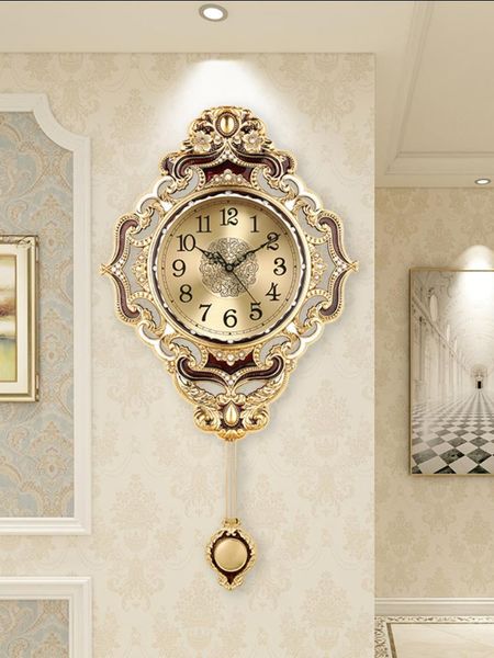 

wall clocks large metal clock modern design living room luxury art decor relojes home decoration accessories 50wc