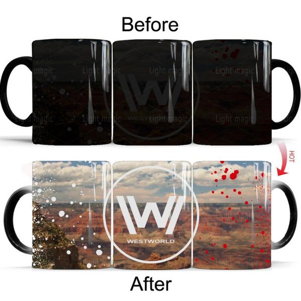 

mugs westworld 350ml ceramic color changing year gift coffee mug cup