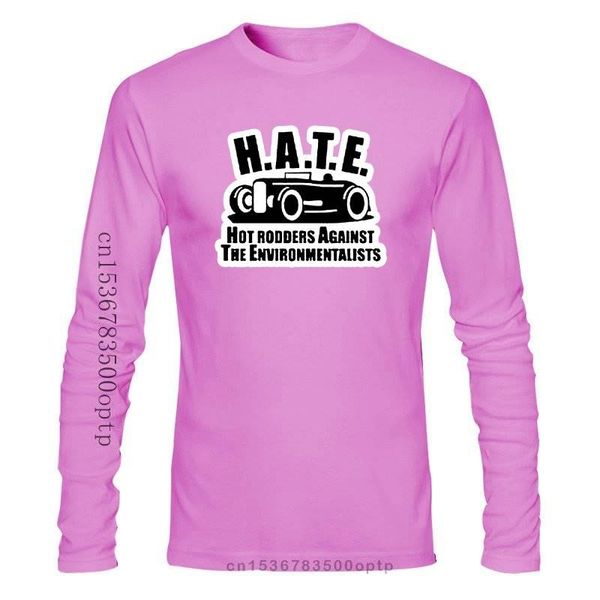 

men's t-shirts h.a.t.e. t-shirt tee shirt sticker rodders against environmentalists cotton casual printing, White;black