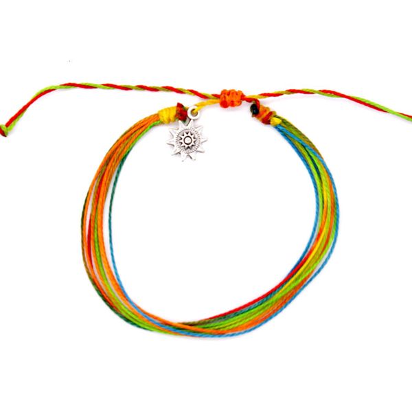 

hand catenary 8mm string multi wax rope bohemian summer beach string bracelet, Black