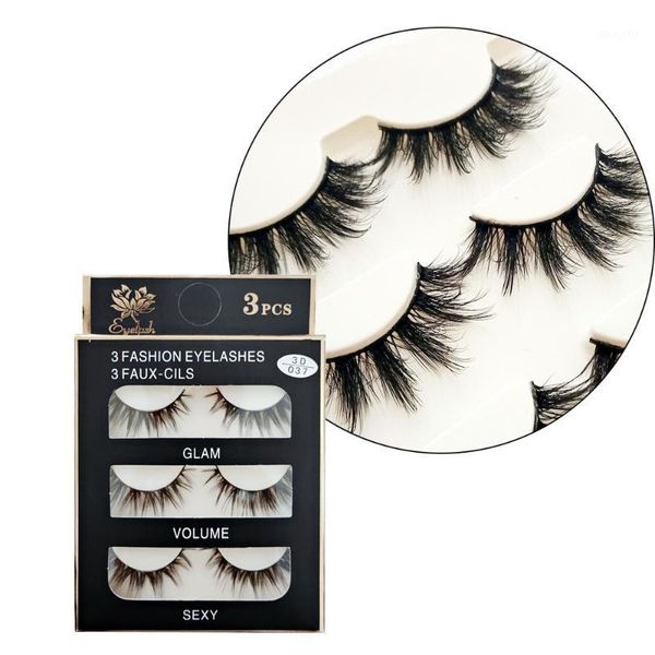 

pairs 3d mink hair false eyelashes criss-cross wispy cross fluffy 12-15mm lashes extension handmade eye makeup tools1