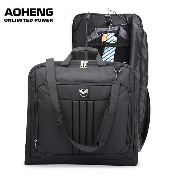 

duffel bags multifunctionele mannen business reistas waterdichte bagage tassen laphandtas stofdicht pak opbergtas met schoenen pouch
