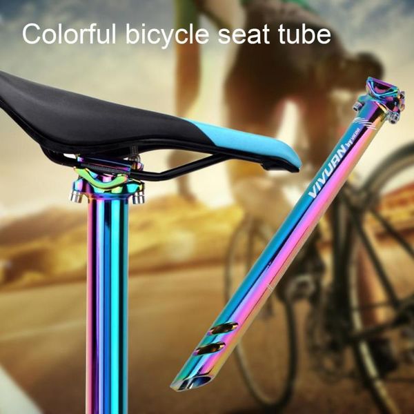 

bike saddles bicycle seatpost colorful -proof aluminum alloy 400mm seat tube for mountain