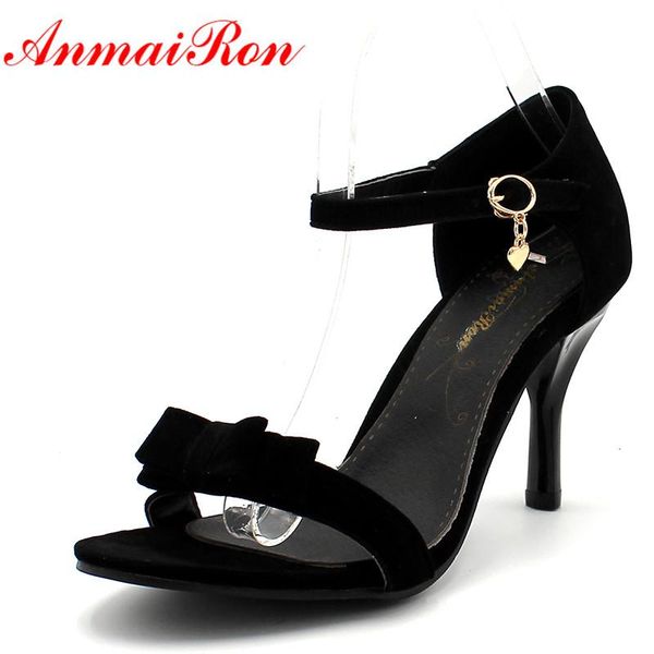 

high heels slide party sandals sweet fashion bow 3 colors black green pink gladiator women shoes dress