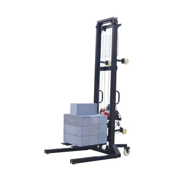 

power tool sets 300kg 2.5m-12m electrical stacker 2200w full electric pallet forklift remote control construction site loading machine