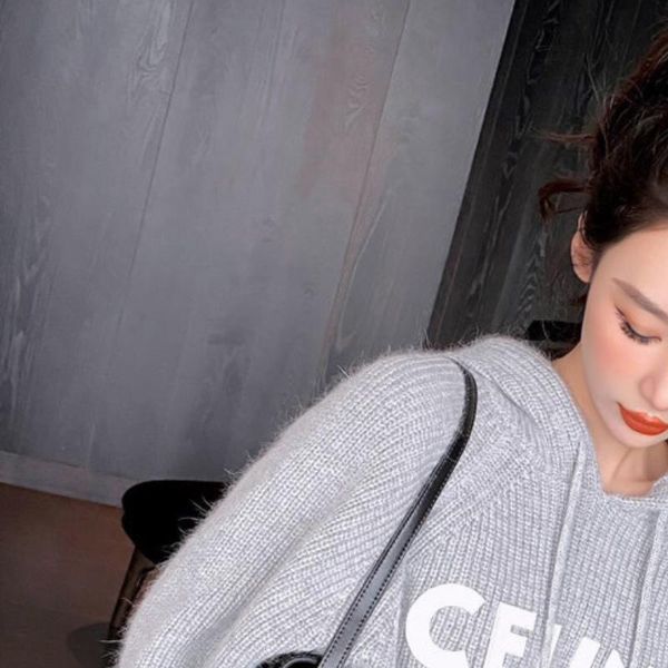 

women's sweaters letter patch embroidered knitted hooded long sleeve casual loose sweater female, White;black