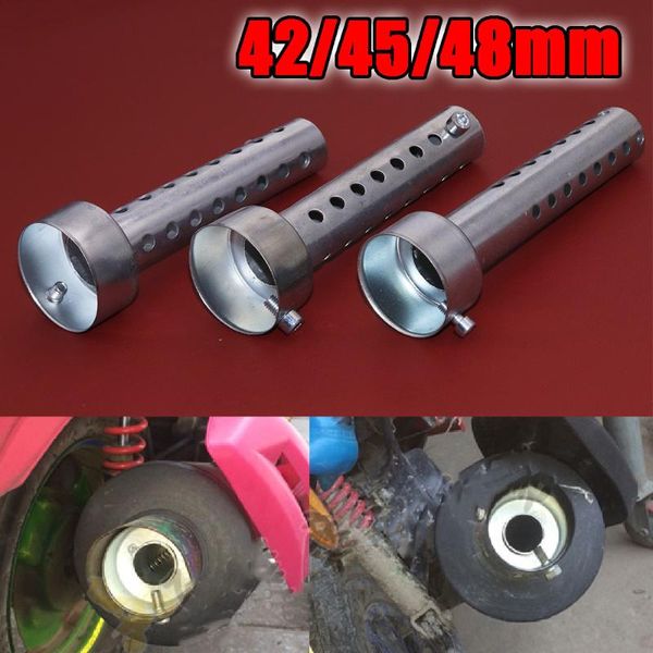 

motorcycle exhaust system jeazea 42/45/48mm pipe db killer adjustable off-road bike can muffler insert baffle
