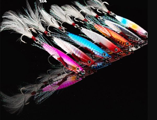 

7colours long casting 7-80g small jig lure jigging