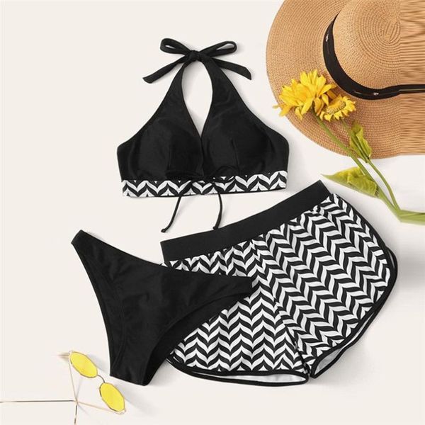 

bras sets lingerie set bikinis women fashion print push-up padded bra beach bikini swimsuit beachwear swimwear #4n12, Red;black