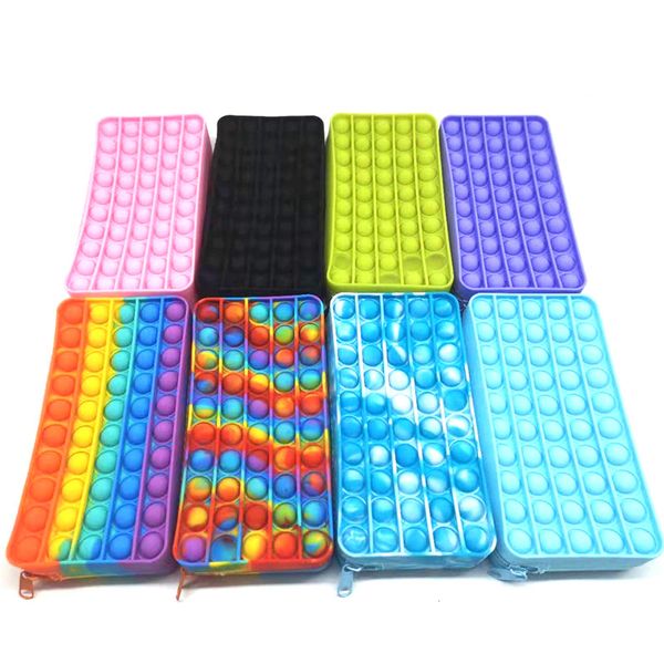 

fidget toys wallet pen bag portable decompression push it bubble sensory autism special needs stress reliever squeeze toy for kids family in