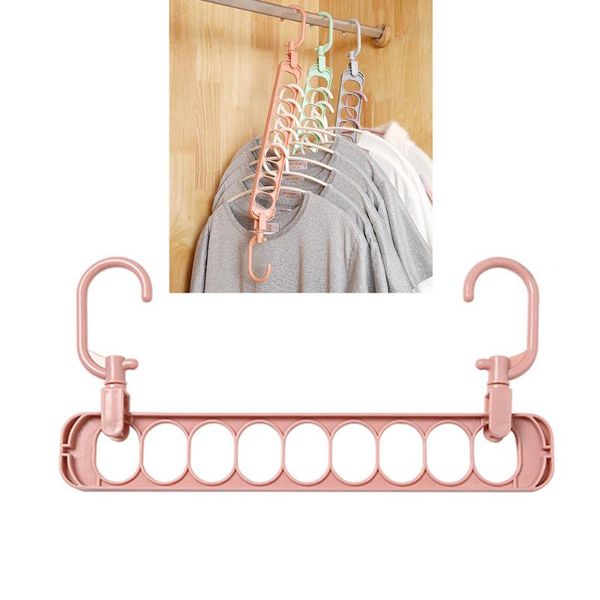 

hangers & racks 9 hole space saving hanger 360 rotating magic multi-function folding wardrobe drying clothes storage rack