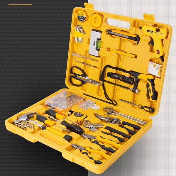 

professional hand tool sets 68/88 pcs set general household repair kit with plastic toolbox storage case auto mixed