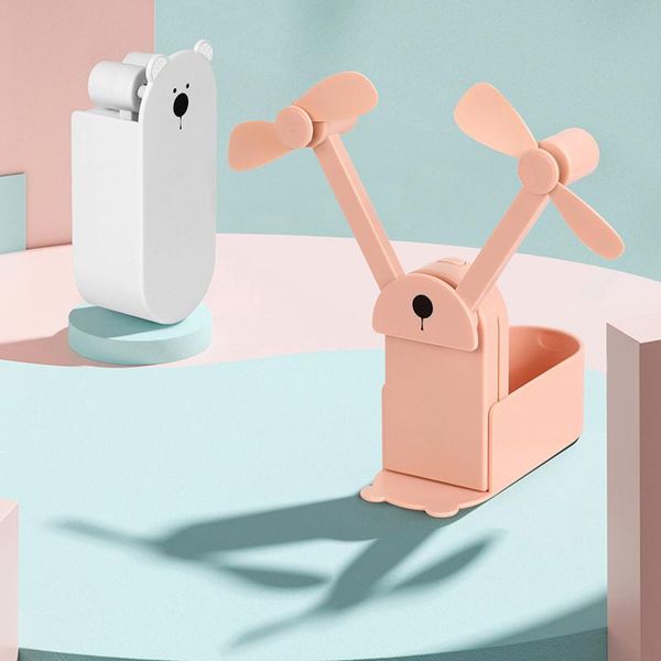 

electric fans homdd usb mini fold fan portable hold small air cooler charging double head electrical appliances deskventilado
