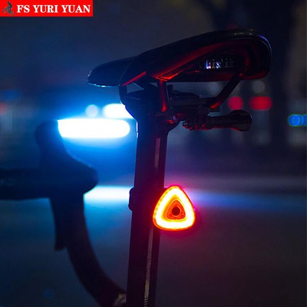 

waterproof intelligent bicycle lights brake warning automatic sensing cycling mtb road bike tail rear light lamp accessories