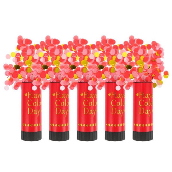 

party decoration 5pcs handheld confetti spray tubes wedding decors supplies
