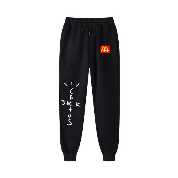 

men's pants travis scocactus jack multi pocket skateboards hip hop streetwear men women casual sweatpants joggers, Black