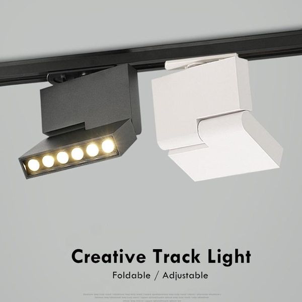 

track lights led lighting indoor ceiling rail feature simple 2 phase lamp 6w 12w for living room exhibition hall store