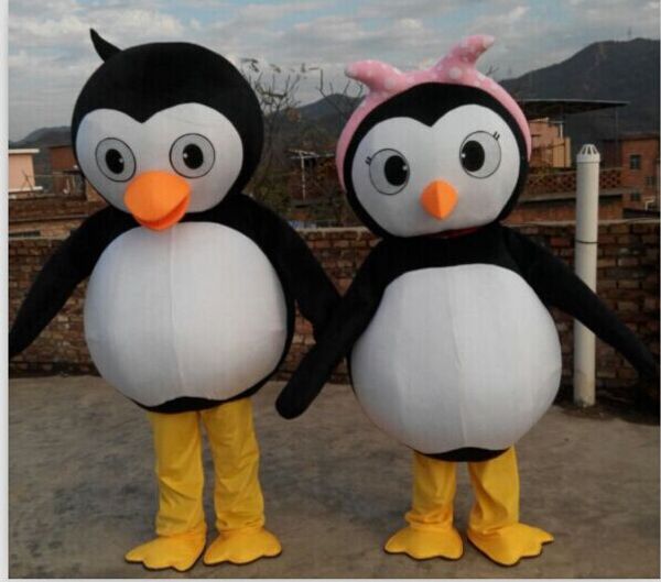 Mascote trajes pinguim mascote traje cosplay fantasia vestido adulto tamanho de halloween trajes vestuário