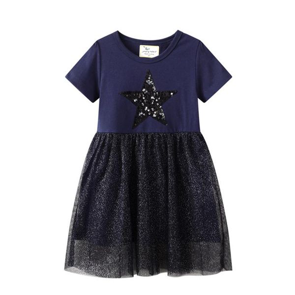 

girl's dresses summer star beading princess tutu lace girls for 2021 baby clothing selling birthday wedding dress, Red;yellow