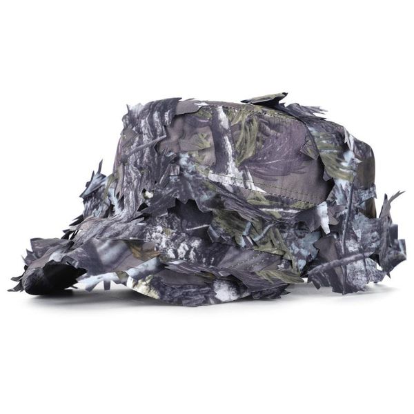 

spring model sun protection jungle desert leaves camouflage stick flat sunbonnet outdoor sports fishing quick dry hat hats, Black;white