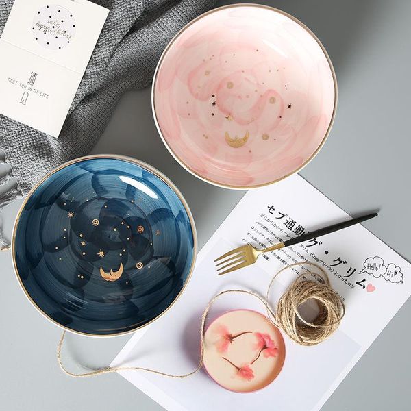 

bowls ceramic bowl soup breakfast starry dessert noodle cereal fruit salad small