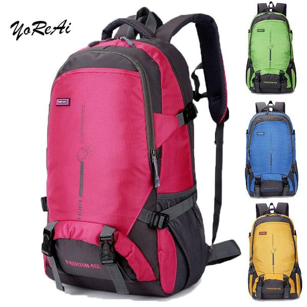 

backpack 45l large capacity rucksack man travel bag mountaineering male luggage oxford women shoulder bags boy backpacks sac